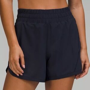 NWOT Lululemon Track That High-Rise Lined Short 5" (Navy)